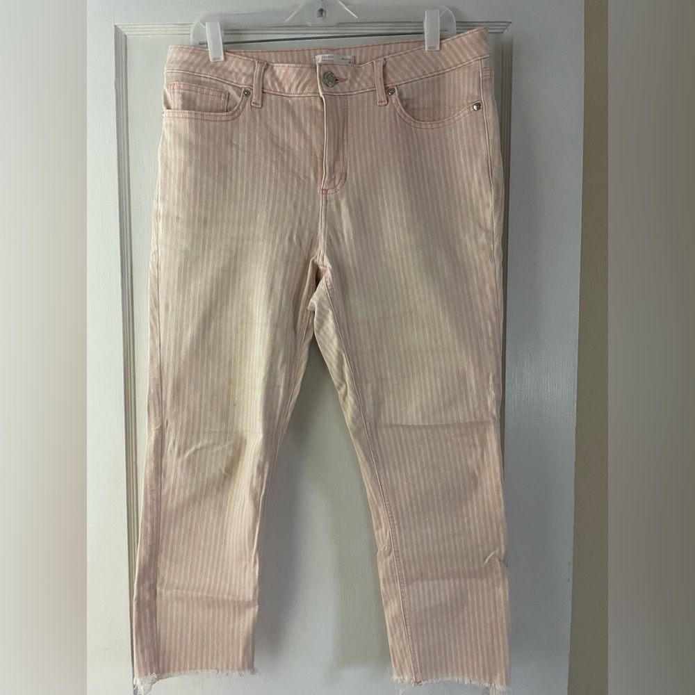 LC Lauren Conrad Pink Striped Women Jeans